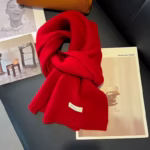 צעיף סרוג נשים 100% צמר חורף חם צעיפים צעיפים חמים צמר בהיר עיצוב צעיף קשמיר מעובה רך pashmina הצוואר 2023 חדש