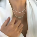 שרשרת פופולרית לנשים עם תליון שרשרת קלביקולה תכשיטי אופנה אביזרים לחתונה מסיבת יומולדת מתנה