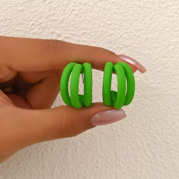 עגילים חדשים של נשים אלגנטיות חדשות עגילים בצורת ג 'ינס חישוק עגילים פלאנלים