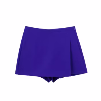 חצאיות צד אסימטריות מותאמות לנשים בסגנון וינטאג' עם רוכסן גבוה במותן