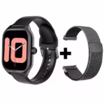 שעון חכם לגברים 2.01 אינץ' מסך AMOLED עמיד למים מצב ספורט מרובה כושר HD שיחות בלוטות' שעון חכם לגברים נשים צמיד