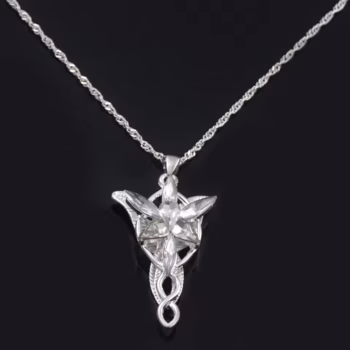 שרשרת הסרט The Lord Arwen Evenstar אלף נסיכה Arwen Twilight כוכב קריסטל תליונים לנשים תכשיטי צ'וקר מתנה