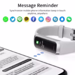 שעון חכם LIGE Amoled לגברים ונשים עם מד דופק, דם, עמיד למים, צמיד חכם לספורט ופיטנס 2026