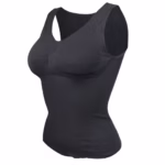 נשים שליטה בבטן shapewear קלאסי 2-in-1 עם חזה מרופד וסט גוף גמיש גבוה צמיחה צמודה קורסט חולצות טנק