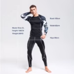 סט תחתונים תרמיים לגברים mma טקטיקה מכנסי כושר בסיס דחיקה חליפת ספורט תחתונים ארוכים גברים בגדים מותג