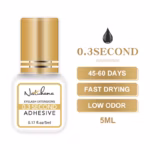NATUHANA 5ml 1 שניות ייבוש מהיר חזק דבק להארכת ריסים מזווית 5-7 שבועות ריח נמוך דבק לריסים מינק
