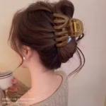 קליפס שיער דלעת חדש בעיצוב חדשני ואיכותי לנשים, קישוט שיער מתוק, אביזר שיער לאחיזה של שיער ארוך, סרט לשיער, סיכת שיער.