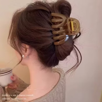 קליפס שיער דלעת חדש בעיצוב חדשני ואיכותי לנשים, קישוט שיער מתוק, אביזר שיער לאחיזה של שיער ארוך, סרט לשיער, סיכת שיער.