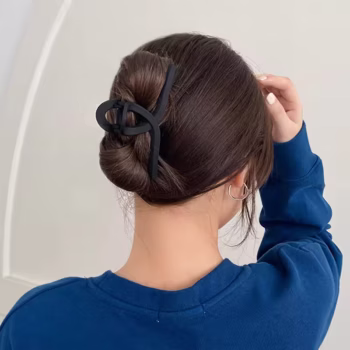 נשים אלגנטיות שחורות גיאומטריות פלסטיק שיער טופר ליידי מתוק מחזיק שיער ארוך שיער קליפס שיער סיכות שיער אופנה אביזרי שיער