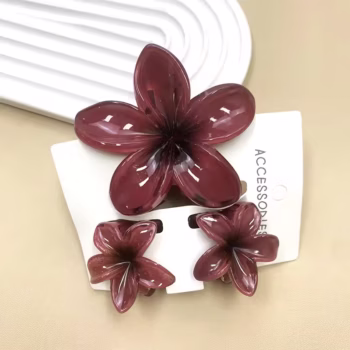 3 יח 'plumeria צבעוני מתוק plumeria קליפ שיער טופר בוהמיאן קליפ פלסטיק סיכת שיער קיץ אביזרים לשיער
