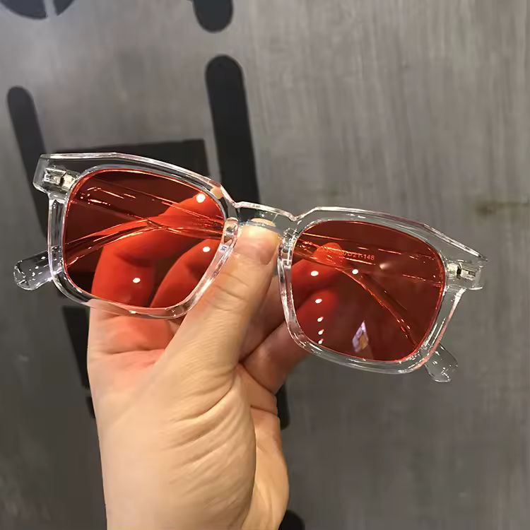 משקפי שמש ריבועיים חדשים ממותג rmm באיכות גבוהה עם מונה מצולע, אופנתיים לגברים ונשים, משקפי היפ הופ רטרו - 3